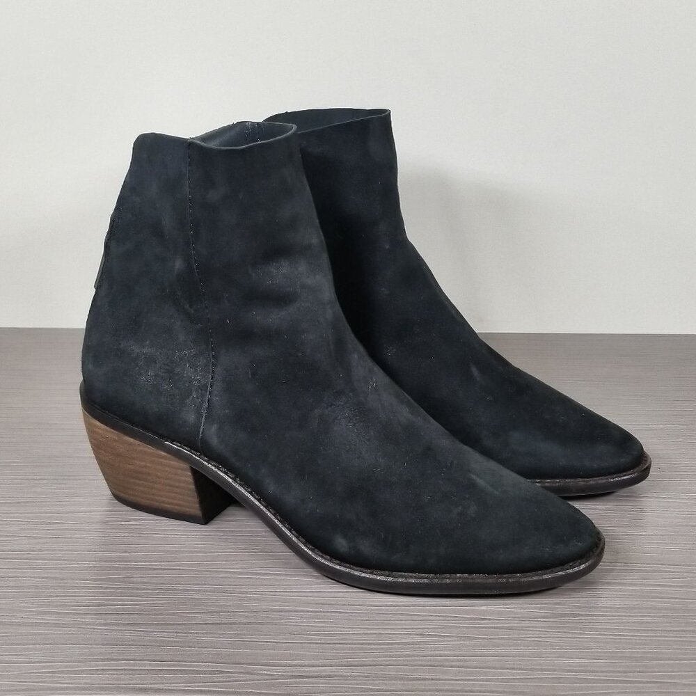 Lucky Brand Kaiya Bootie, Black Leather, Womens Size 8.5 M / 38.5